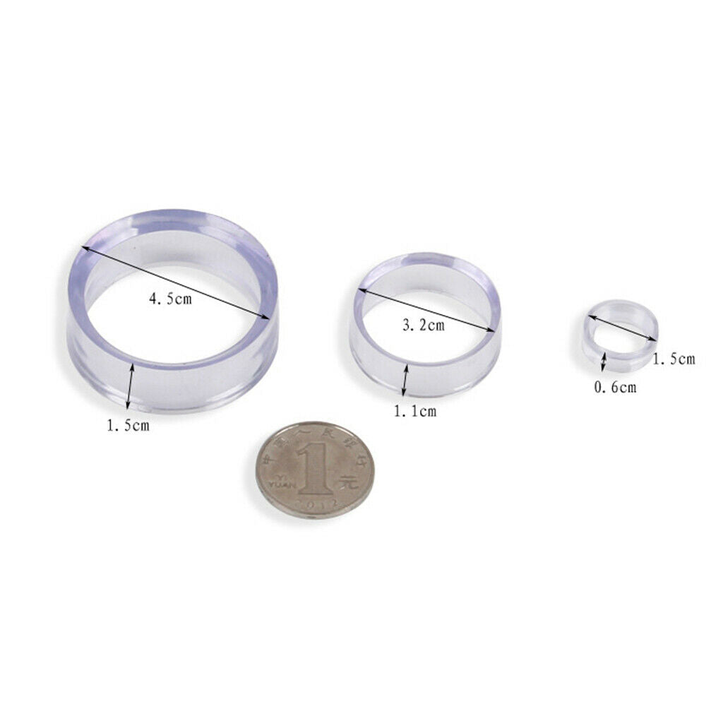 20/Set Clear Display Stand Crystal Ball Quartz Marbles Base Pedestal Decor