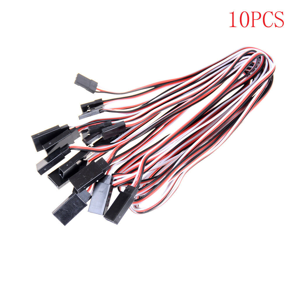 10Pcs 50cm Servo Extension Cord Cable Lead Wire JR 50cm 26AWG  Fx