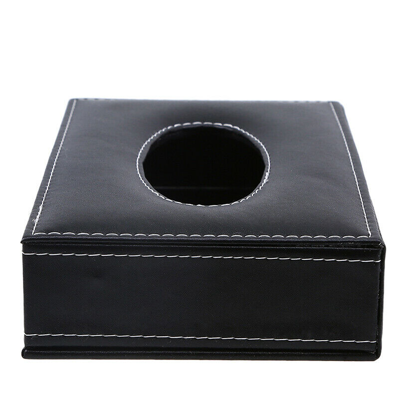 1PC Black Auto Car SUV Sun Visor Tissue Box Paper Towel Case Napkin Clip Holder
