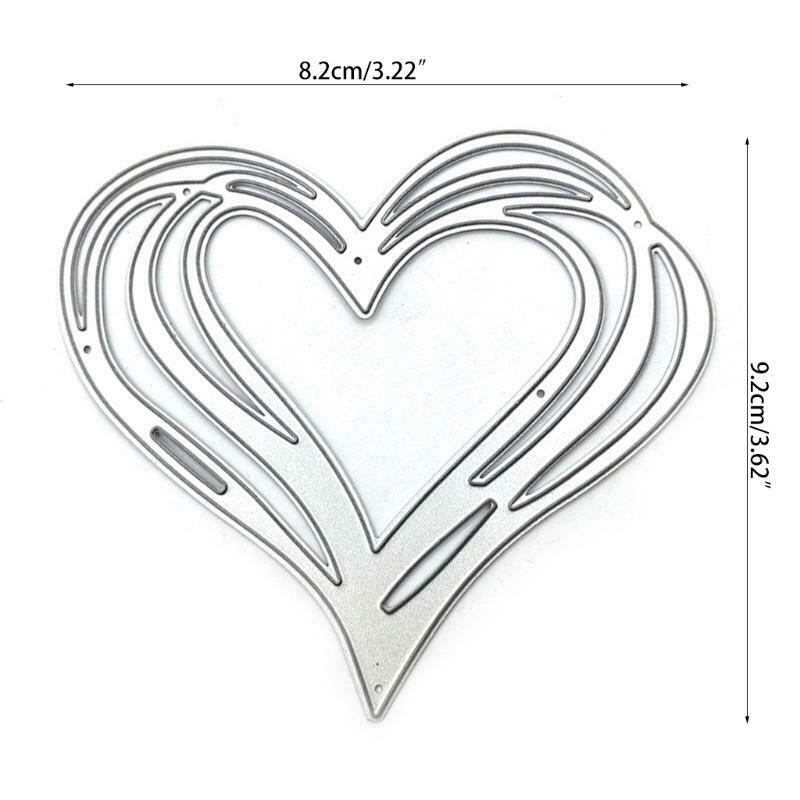Heart Shape Metal Cutting Dies Stencil DIY Scrapbook Album Paper Card Template