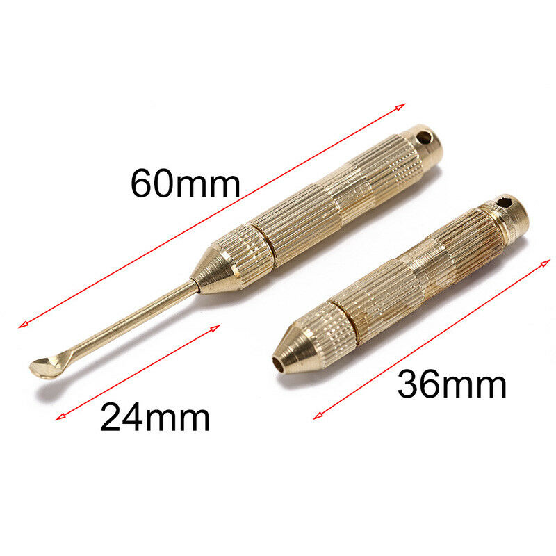 5pcs easy carry outdoor camping brass toothpick multi-functional ear tools DEAU