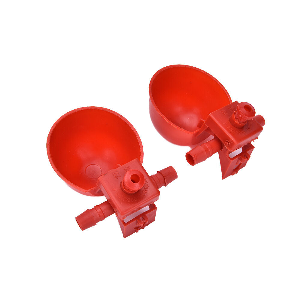 5Pcs Bird Coop Feed Automatic Poultry Drinking Cups Chicken Fowl Drinker .l8