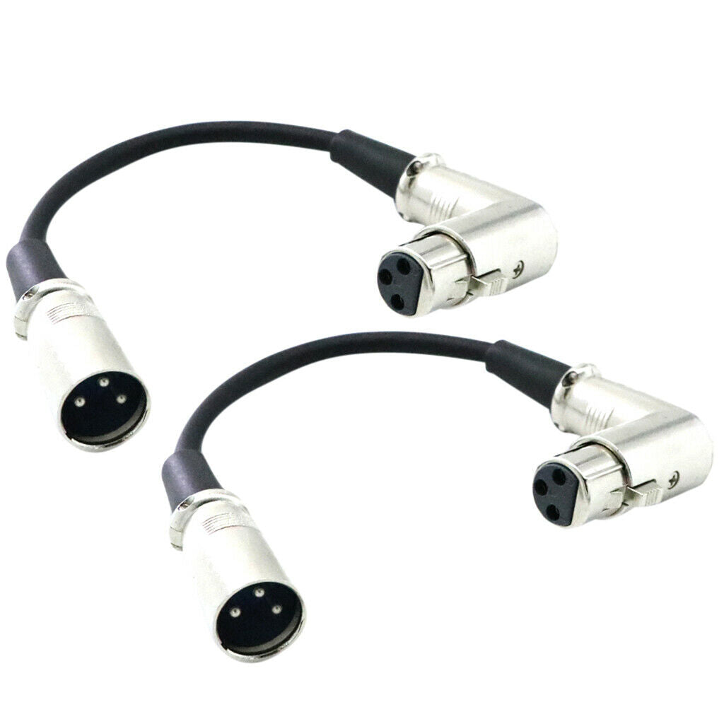 2x Pin Lead XLR Male to Female Extension Cable for Microphone Mic Cable