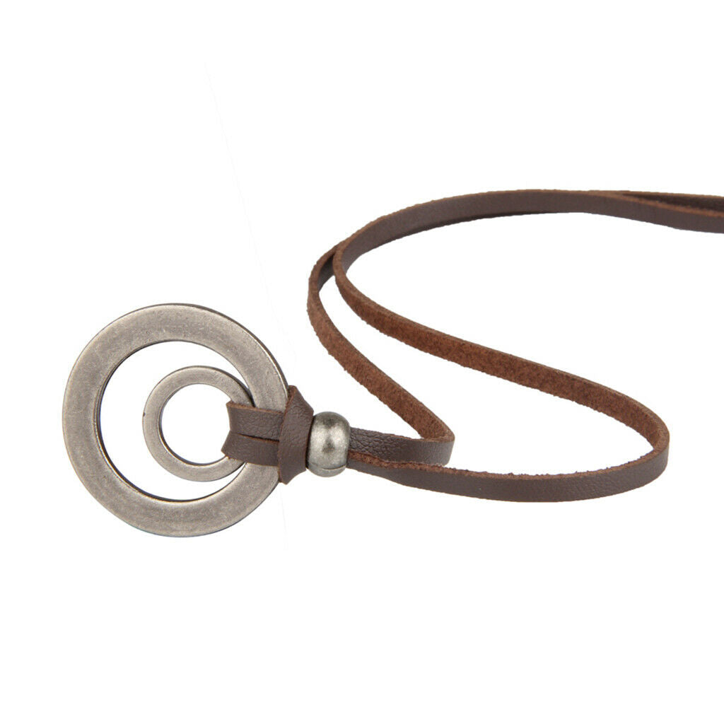 Mens Jewelry Alloy Leather Rope Rope Chain Necklace,