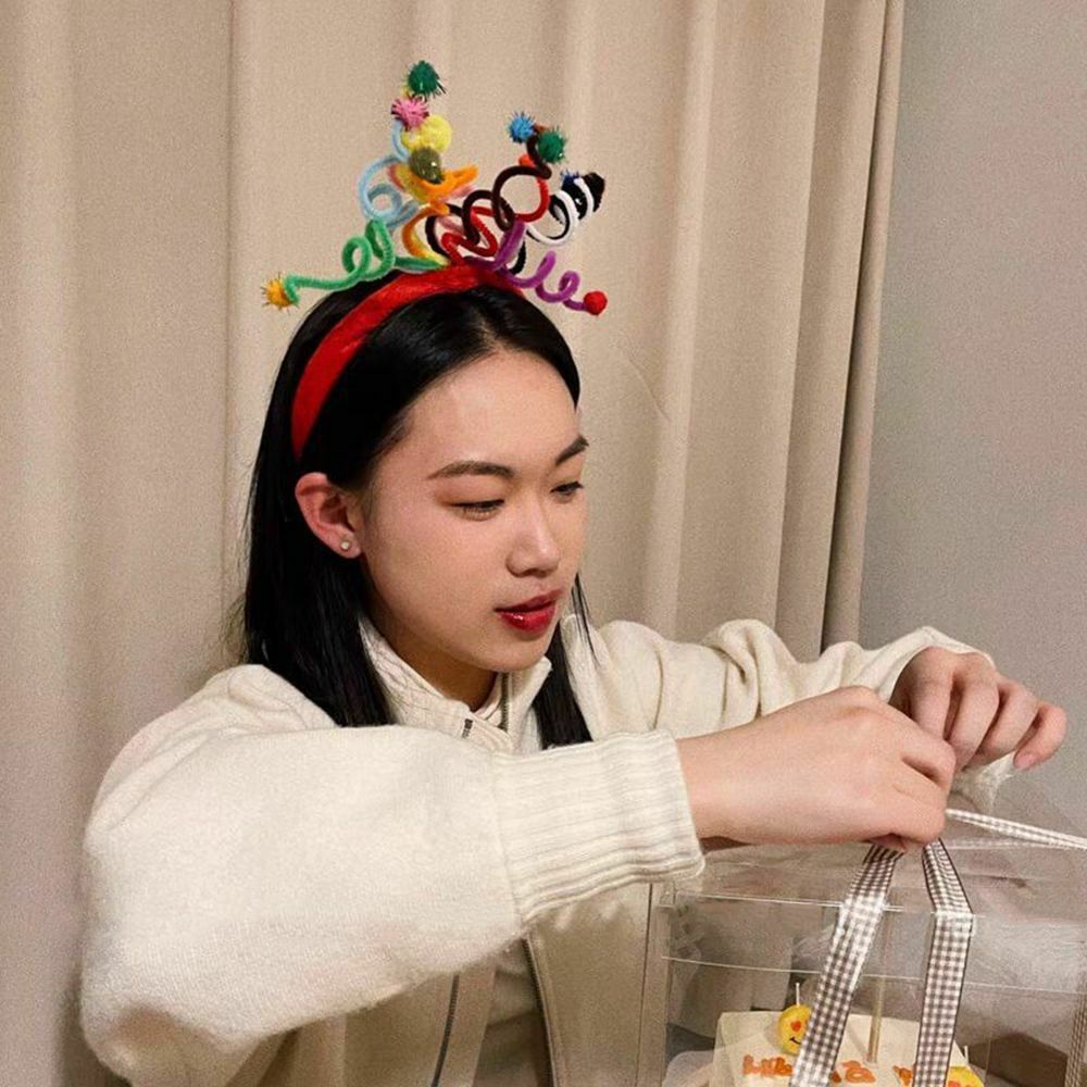 Funny Photo Props Cute Atmosphere Pinball Headwear Hair Band Hairpin