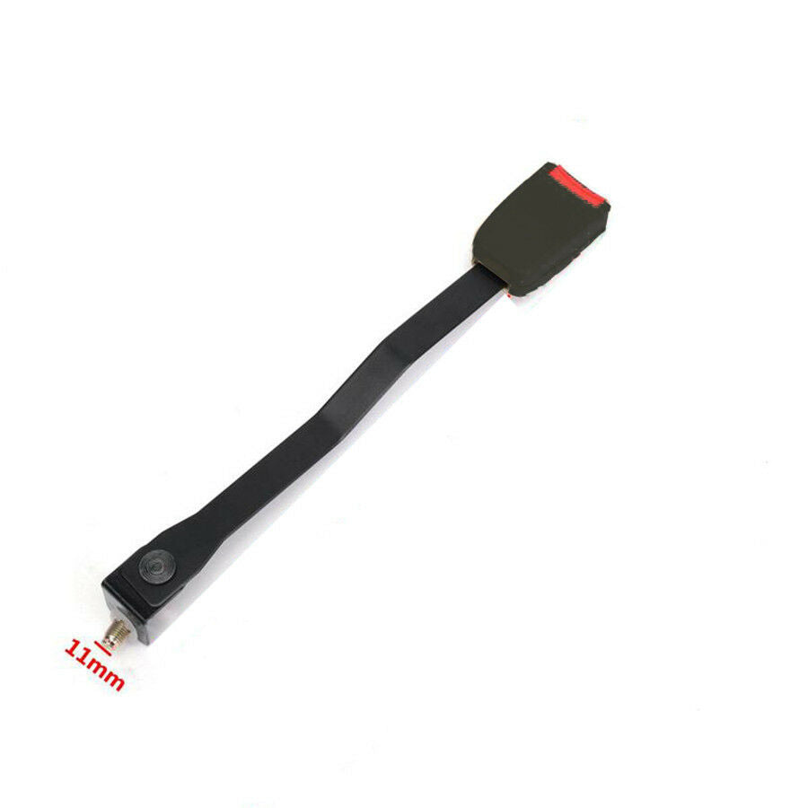 Black 3 Point Seat Belt Lap & Diagonal Belt Retractor&Lock Buckle &Anchor Ring