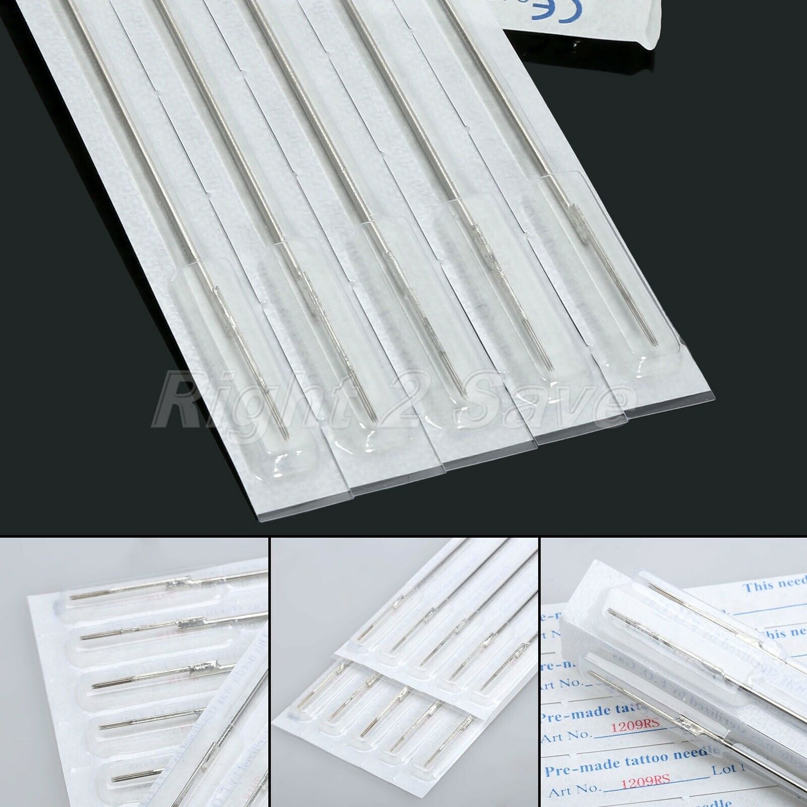 10pcs Disposable 9RS Tattoo Needles Professional Stainless Steel Round Liner