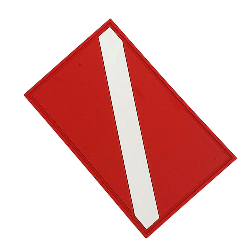 Multi-Purpose Scuba Dive Diver Down Flag Patch Badge for Underwater Snorkeling
