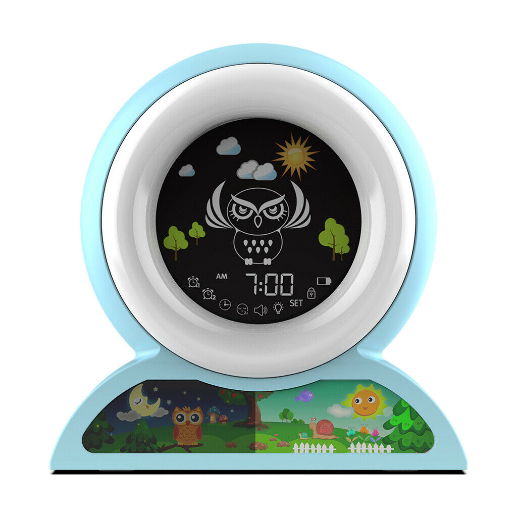 Kids Alarm Clock Bedside Small Digital Clock with Music for Boys Girls