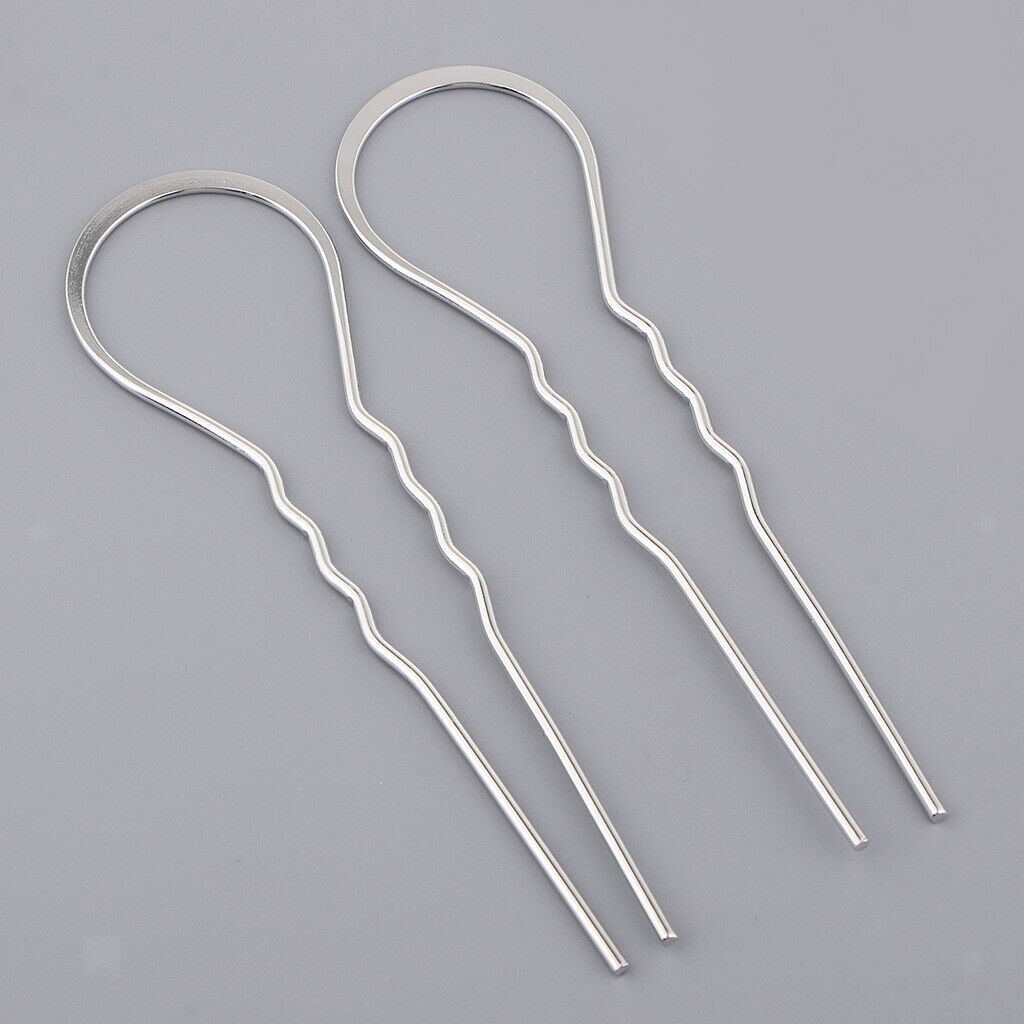 10Pcs U Shaped Hair Clips Hair Pins Hair Salon Tools Jewelry Making Findings