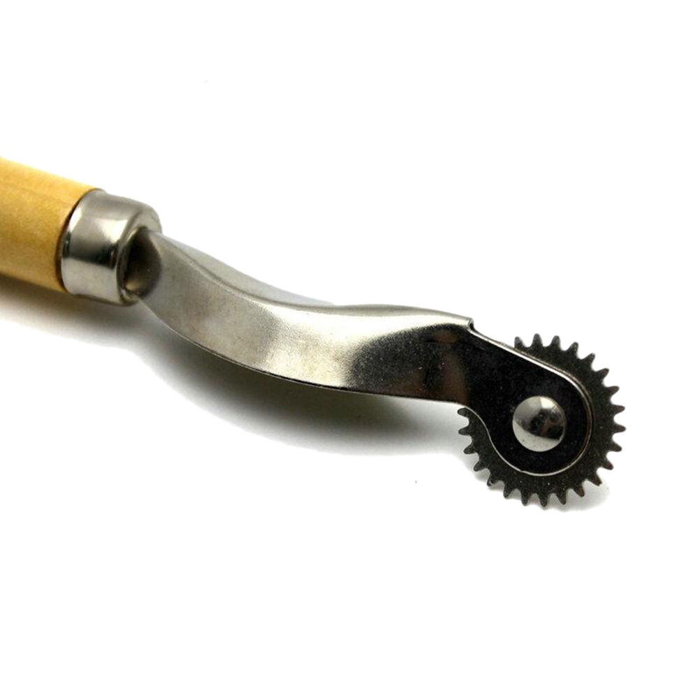 Great 2mm Handmade Wheel Punch Tool Craft Leather Fabric Needle Sewin.l8