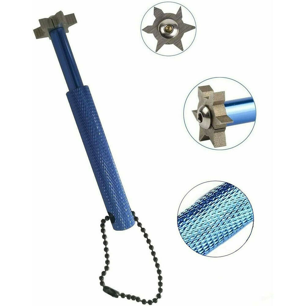 Golf Club Cleaning Groove Brush Cleaner & Golf Groove Sharpener Regrooving Set