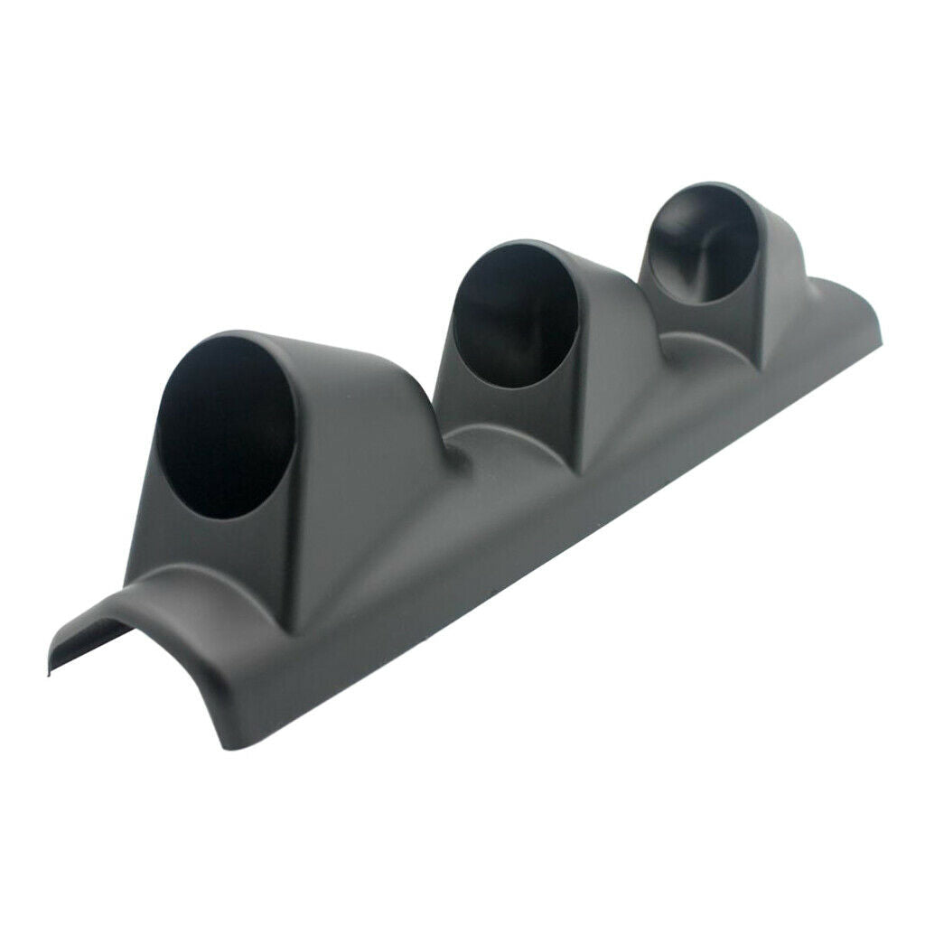 Dashboard mounting triple 52mm gauge bracket for left-hand drive motor vehicles