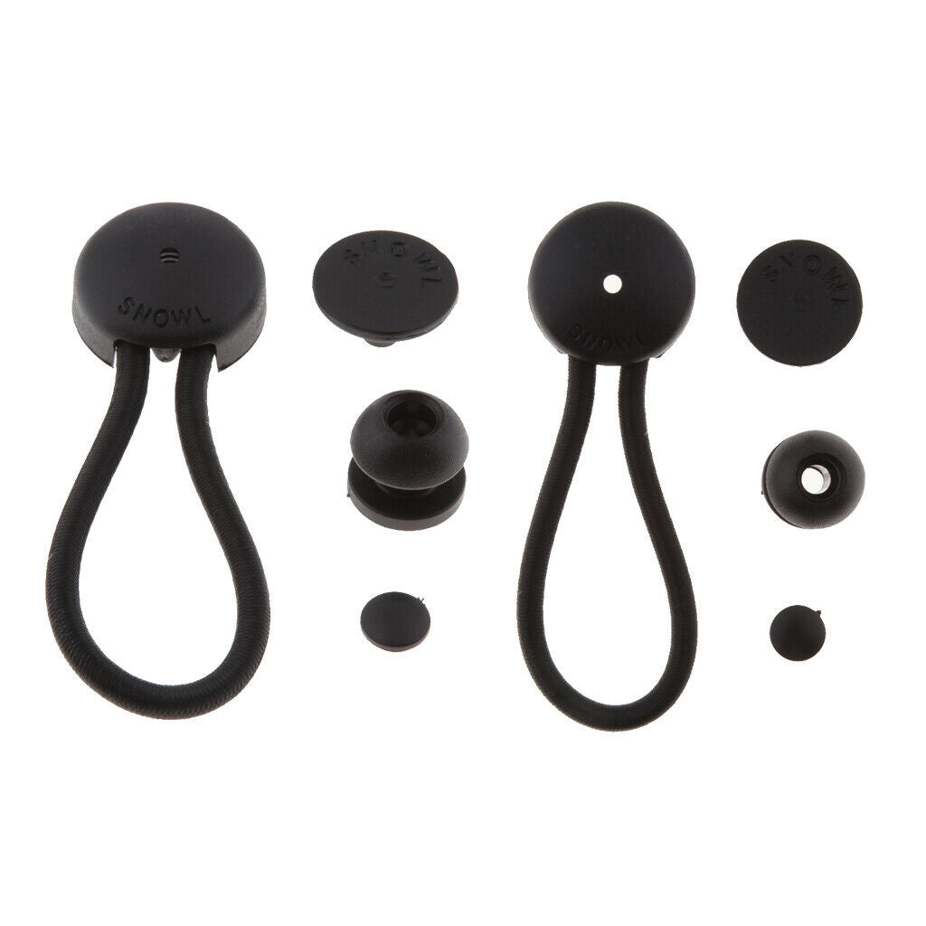 2pcs/Set Bungee Canopy Tarp Tie Down Cord Fasteners with Surface Attachment Knob