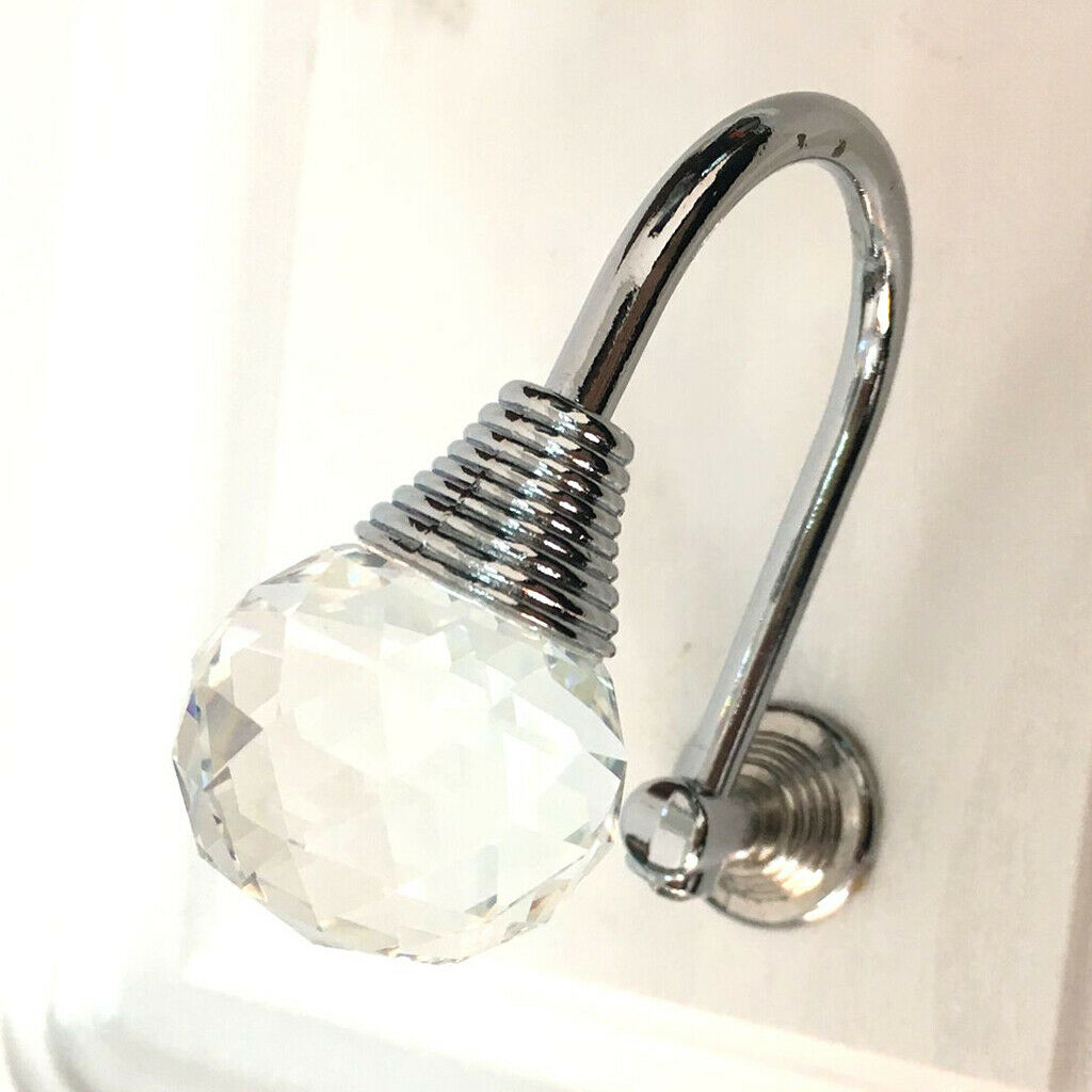 2 Pieces Curtain Tie Back Wall Hooks Holder Towel Hanger Home Decoration