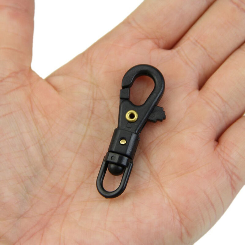 10PCS Survival Carabiner Mini Rotatable Buckle Quickdraw Key Chain EDC T.l8