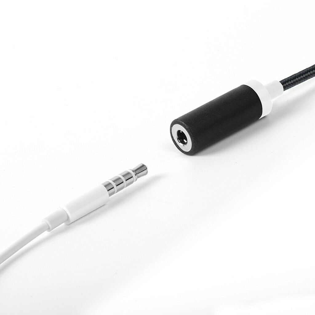 2Pack Universal USB Type C to 3.5mm Female Headphone AUX Adapter Cable Black