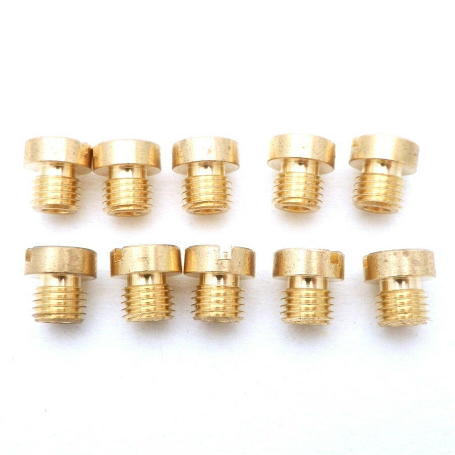 10Pcs M6 Thread 6mm motorcycle Main Jet Kit for Carb Carburetor 10 Size