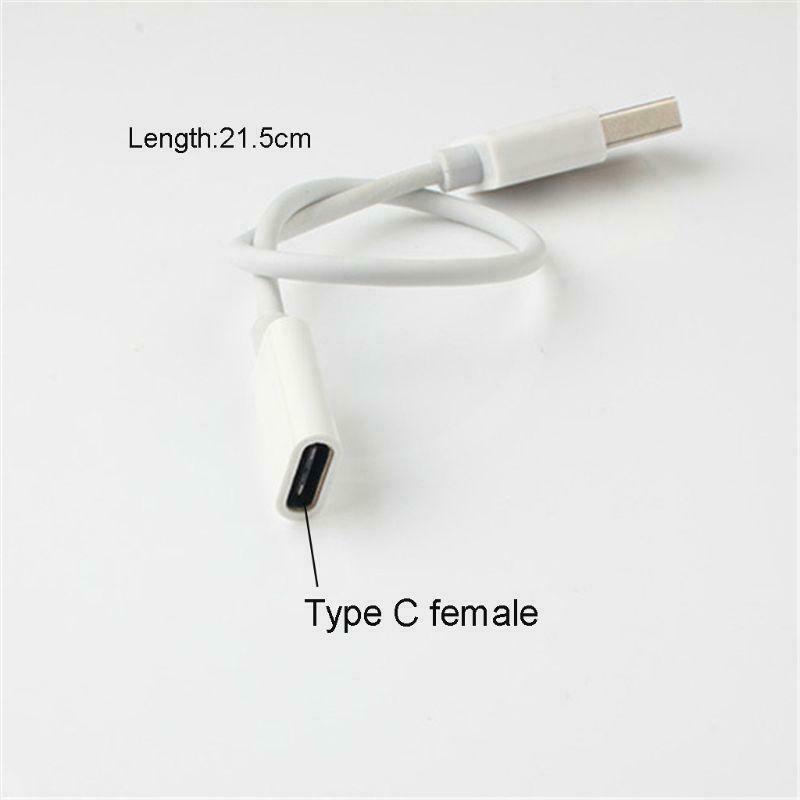 USB 2.0 Type A Male to USB 3.1 Type C Female Cable for Huawei FreeLace Earphone
