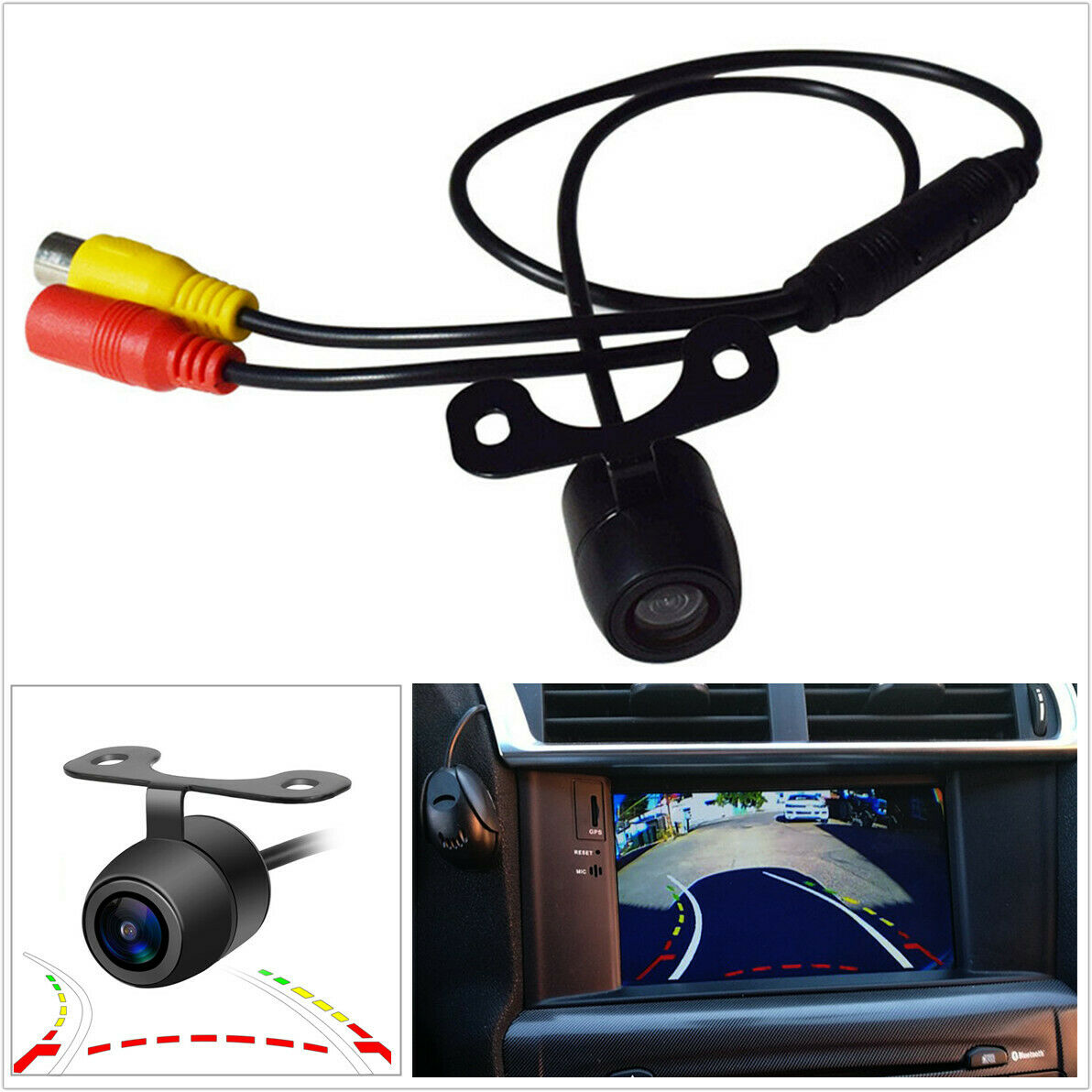 DC 12V HD Night Vision Car Rear View Camera with Dynamic Trajectory Parking Line