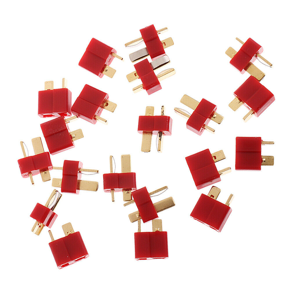 10 Pairs T Plug Connectors Male Female for RC LiPo Battery ESC