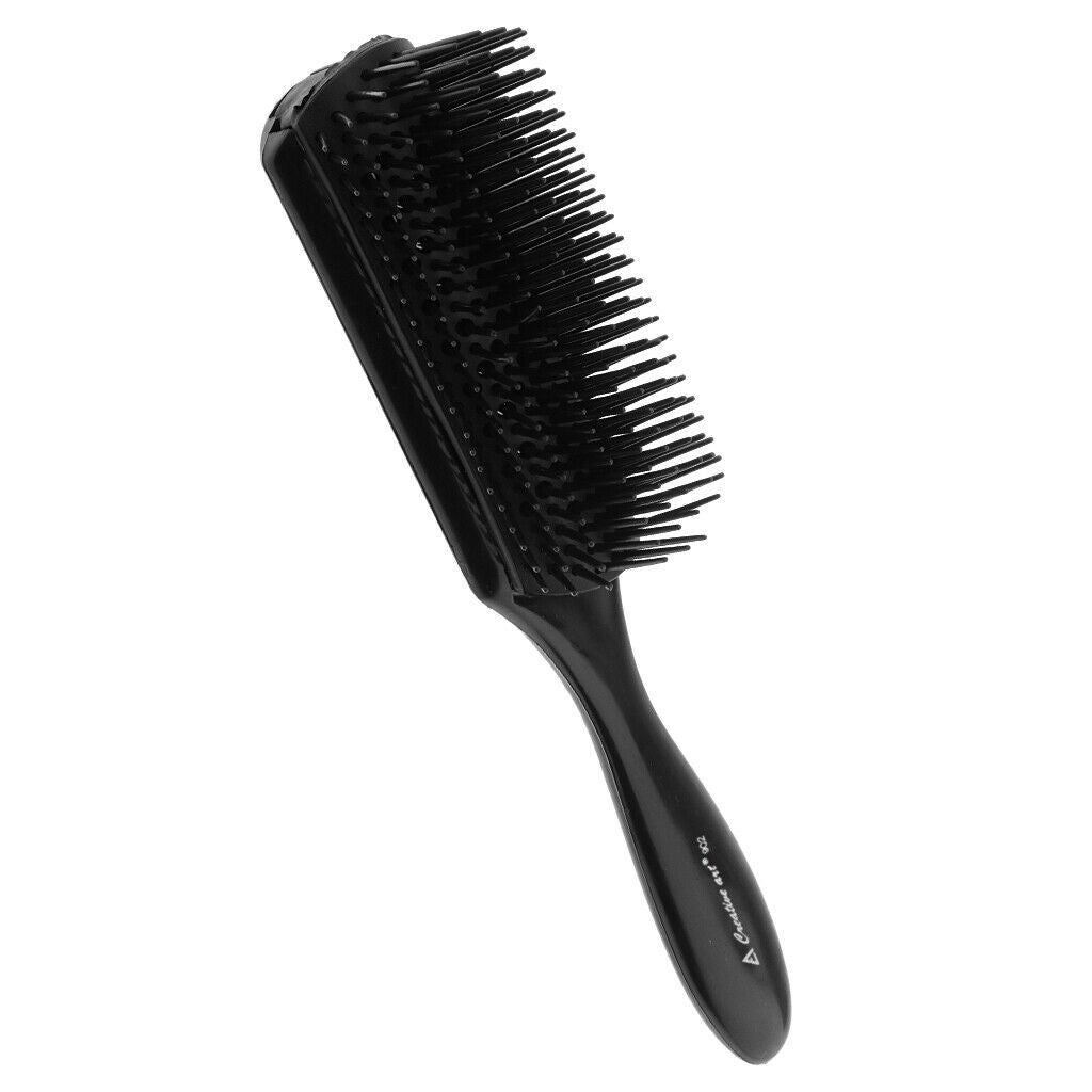 Black Salon Adjustable Anti-Static Hairdressing Hair Styling Comb Brush Tool -