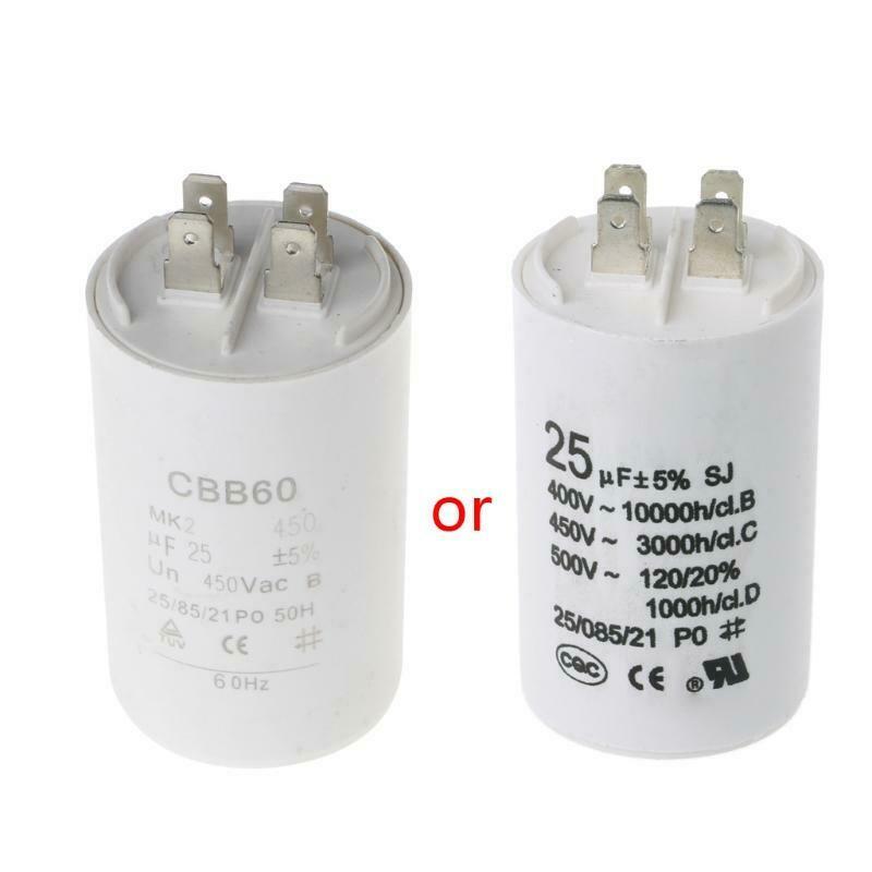 CBB60 AC450V 25UF 50/60Hz Capacitor Motor Conditioner Compressor Start Capacitor