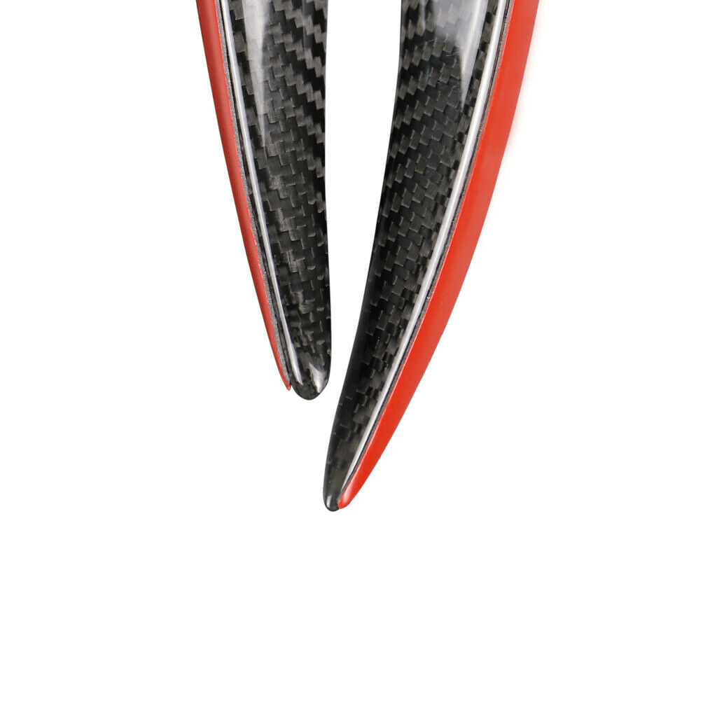 Decorate Black Carbon Fiber Body Kit Front Bumper Spoiler Canard Lip For BMW