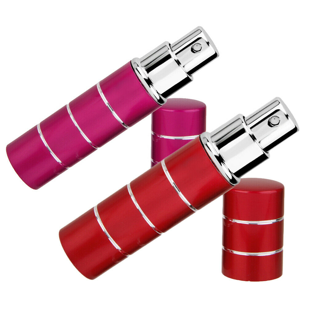 2 Pieces 10ml Reusable Mini Travel Sparyer Empty Mist Spray Perfume Bottle