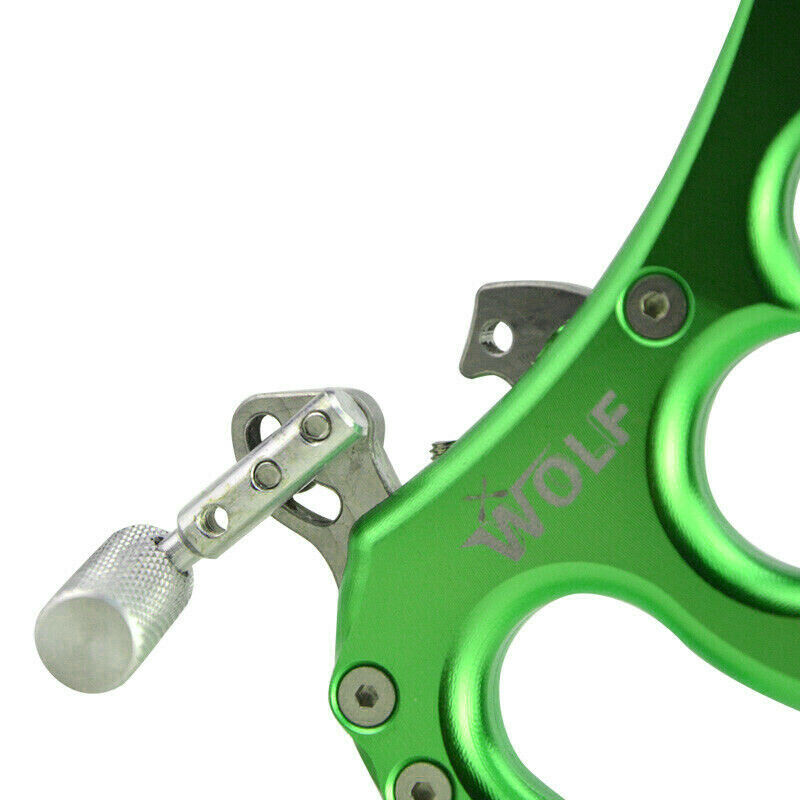 4 Finger Grip Caliper Arrow Release Aids 4 Compound Bow Hunting Archery Green