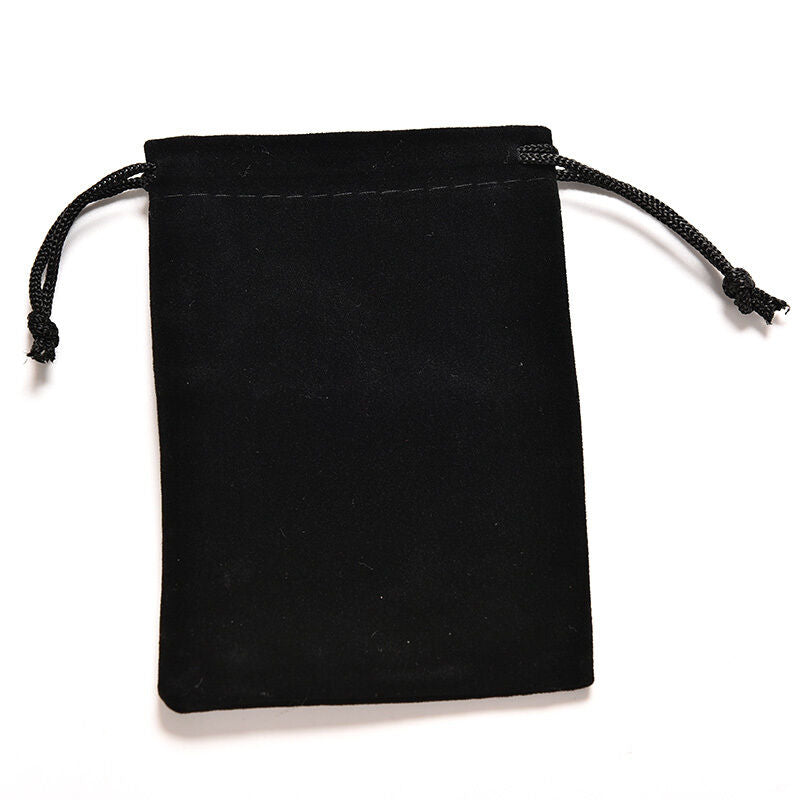 2X Jewelry Bag Black Velvet Necklace Ring Earrings Storage Bag Display Bag.l8