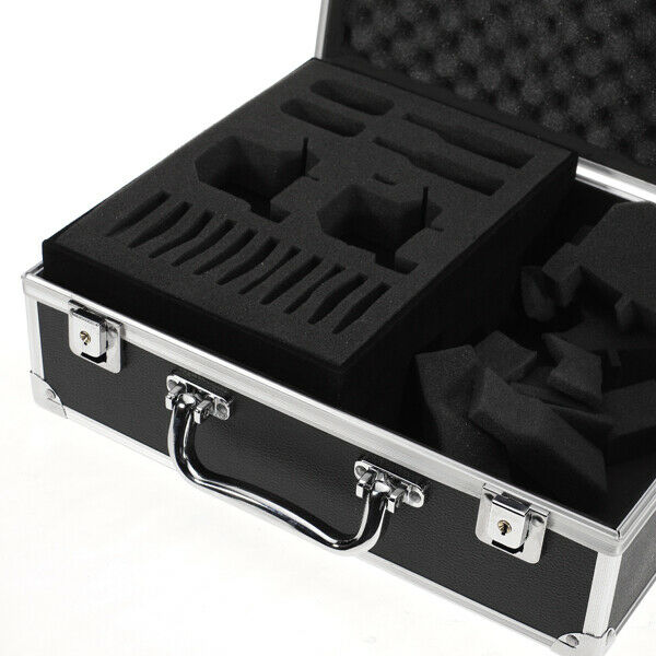 Tattoo Machine Tube Storage Case Organizer with Clasp for Equipment Black
