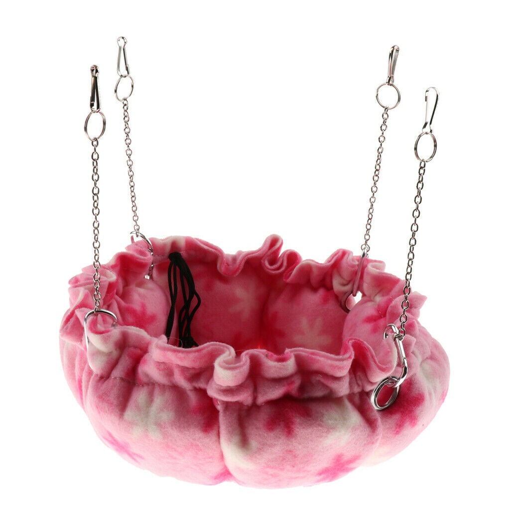 Cozy Nest Comfortable Hammock Bed Cage Hanging For Small Animals Ferrets Pink
