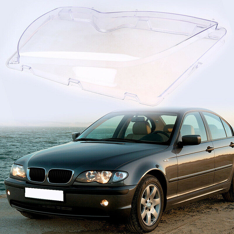 Left Side Headlight Headlamp Cover Plastic For BMW 3-Series E46 Sedan 2001-2005