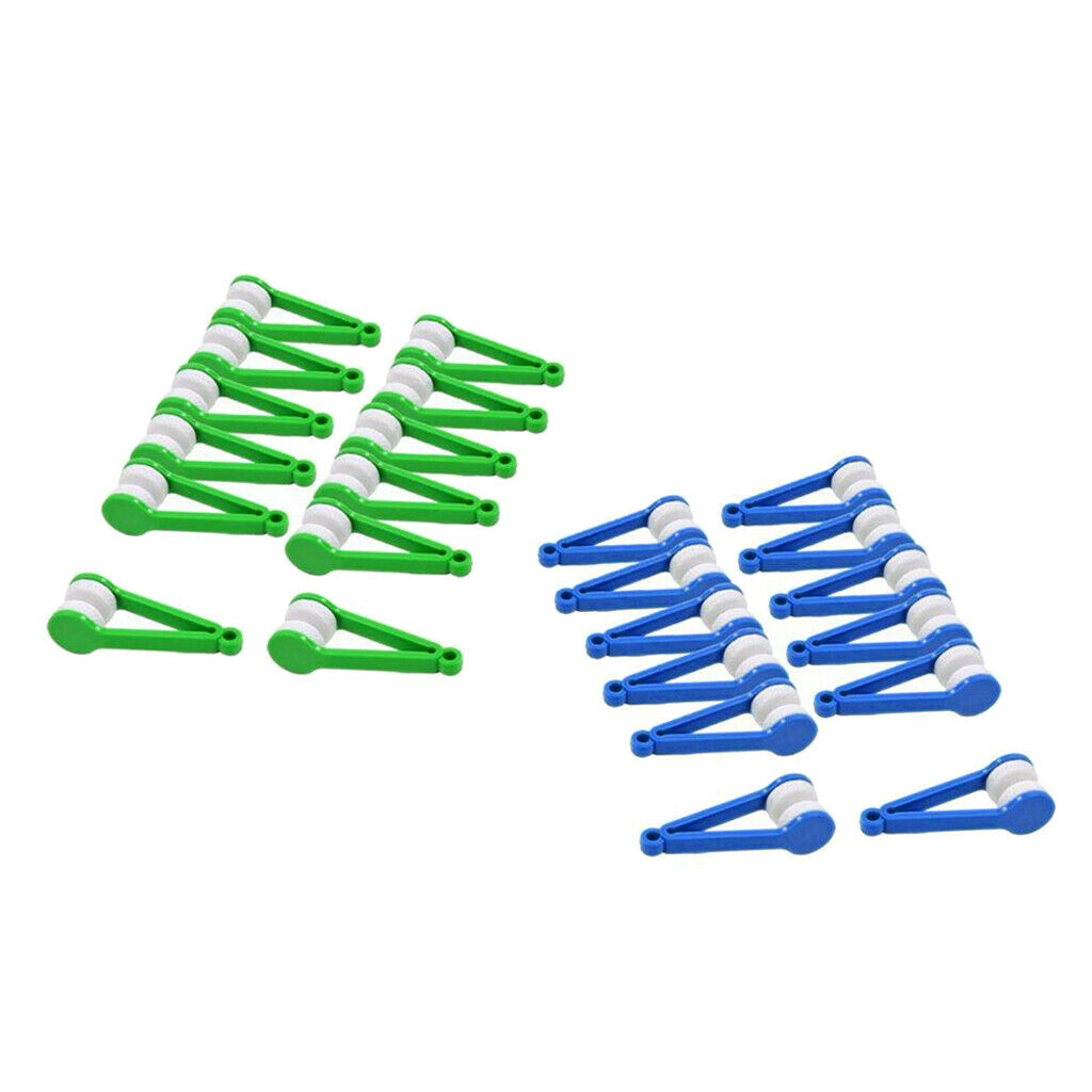 Set of 24 Microfiber Spectacles Cleaner Cleaning Tools Soft Cleaning Clip