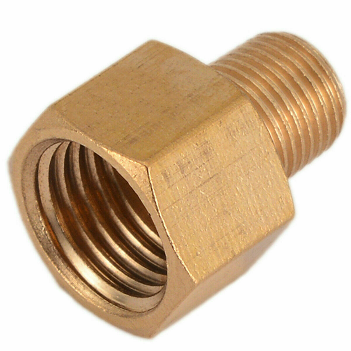 Reducer 1/4" to 1/8" Npt Female Pipe Adapter Coupler Brass Fitting Water Oil Gas