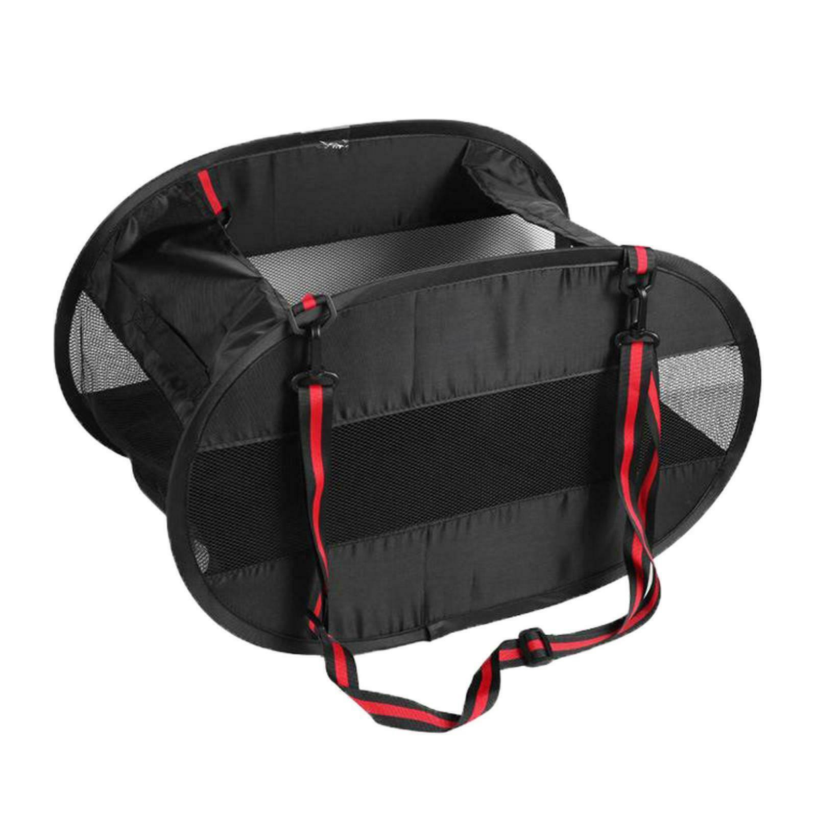 Universal Compact Oxford Cars Seat Tote Organizer Bag Holder Storage Black