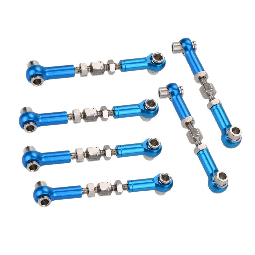 Lot 6 Adjustable Turnbuckles Camber Links Linkage Rod for 1/10 1/12 RC Car