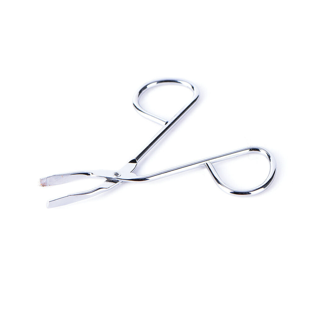 New Scissors Flat Tip Eyebrow Tweezers Clamp Clipper Stainless Removal Too.l8