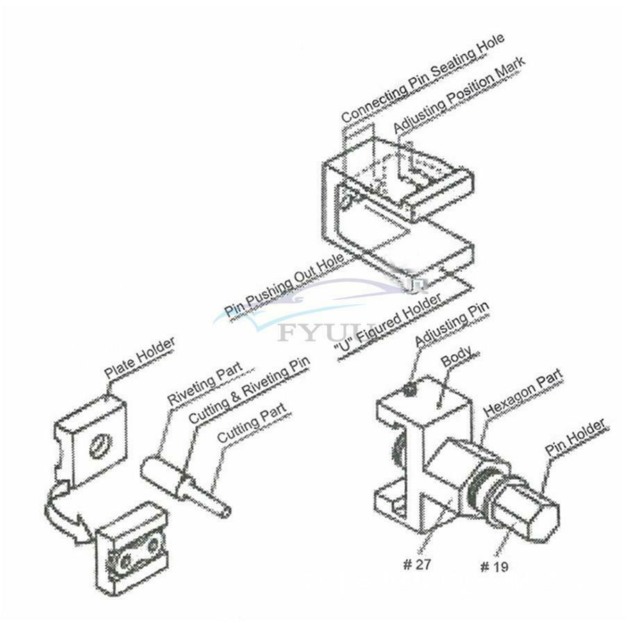 Motorcycle Chain Cutting and Breaking Riveting Tool Crusher Rivet Service Tool