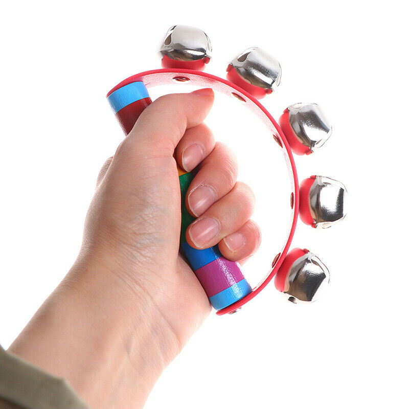 Baby Toys Jingle Shaking Bell Musical Instrument Hand Held Toddler Rattl.l8
