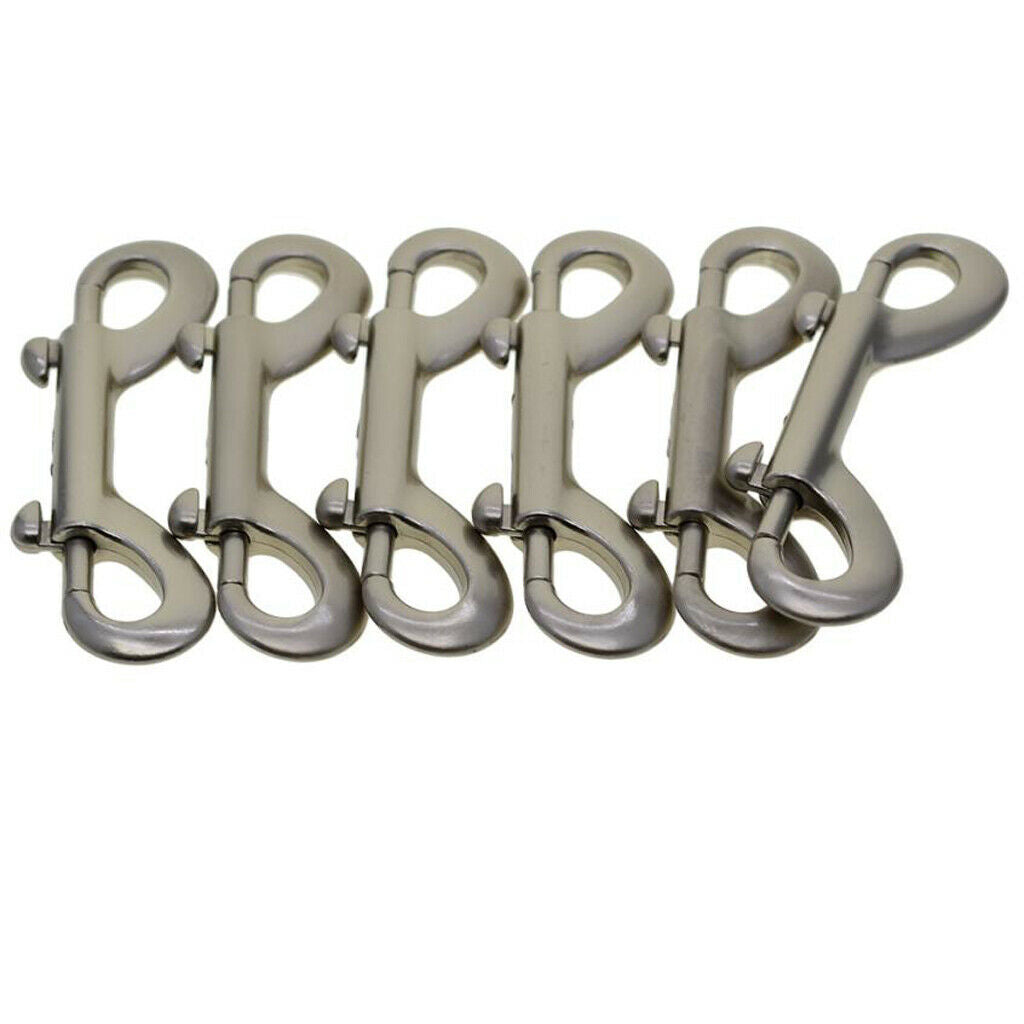 6x Double Ended Carabiners - Designed for Farm, Horse And Garage Use