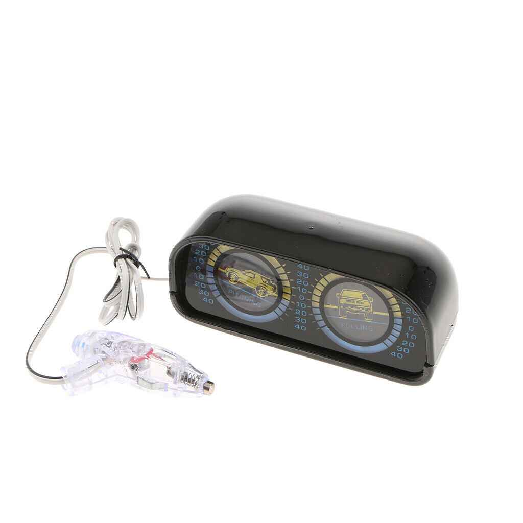 Black Universal Pitch and Roll Clinometer and Graphic (w/o Compass)