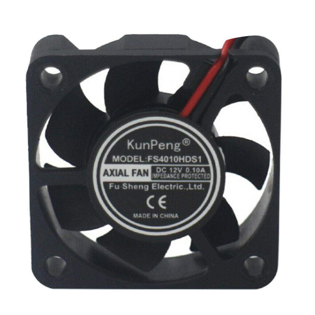 Plastic 4010 12V DC 40x40x10mm Brushless Silent Cooling Fan for LED Light CPU