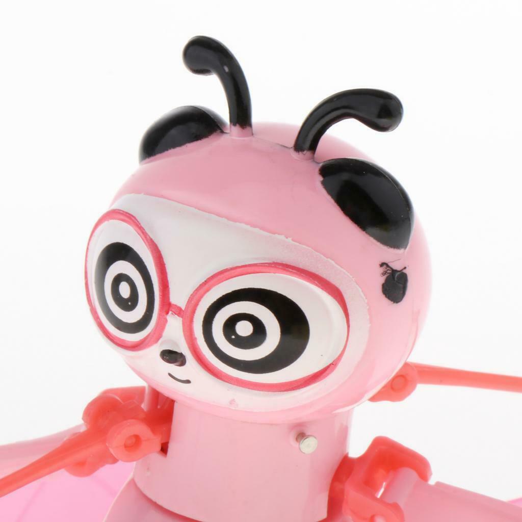 Pink Flying Mini Bee Remote Control Toys Electronic Infrared Induction Aircraft
