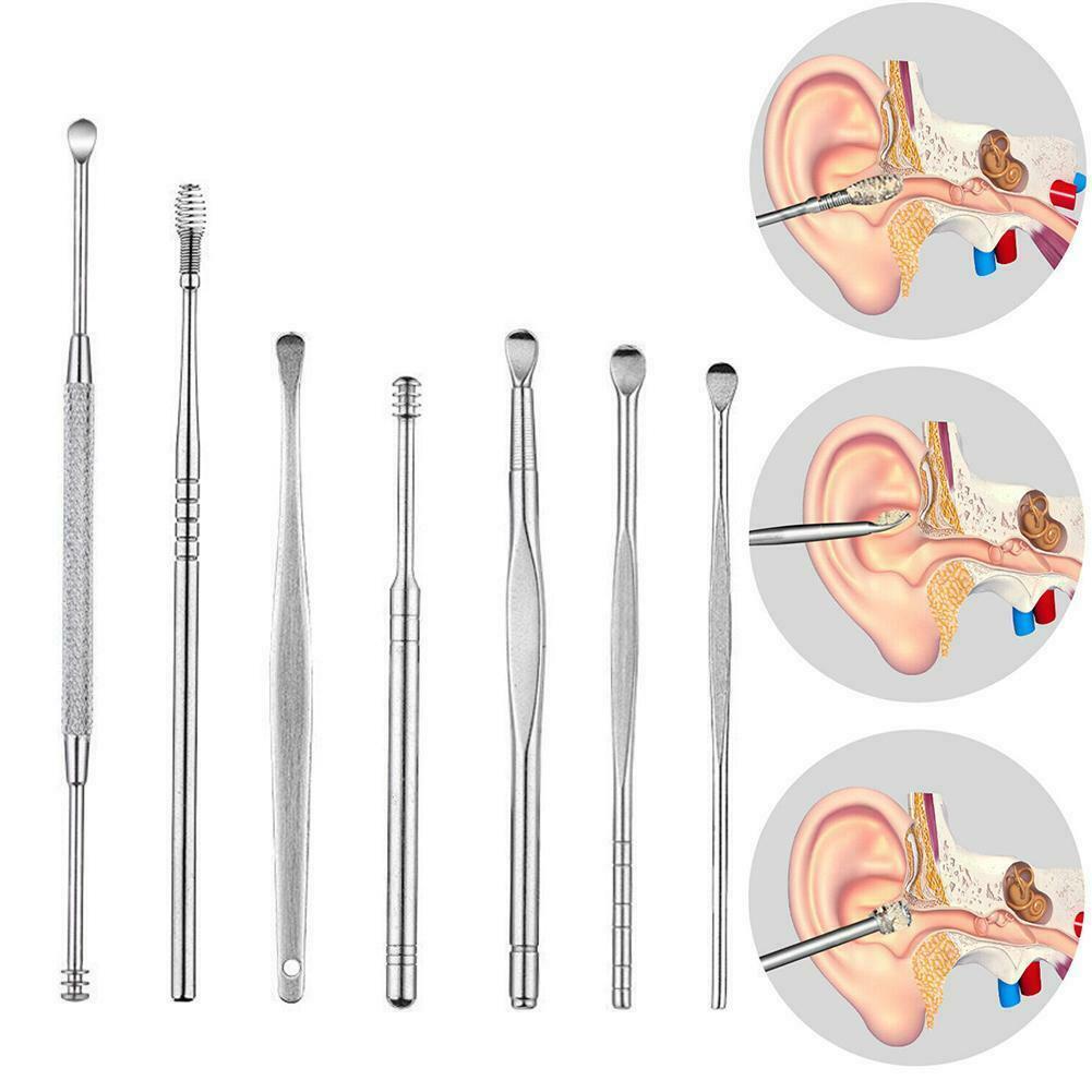 Innovative Spring Ear Wax Cleaner Tool Set 7PCS Cleaners