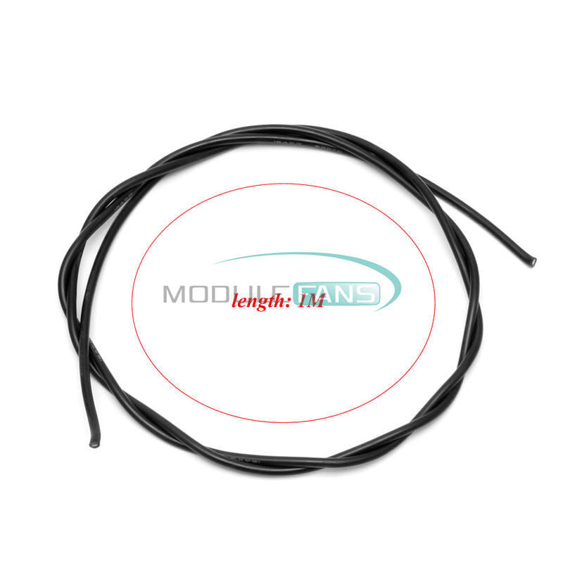 16 AWG Gauge Wire Flexible Silicone Stranded Copper Cables For RC Black+Red