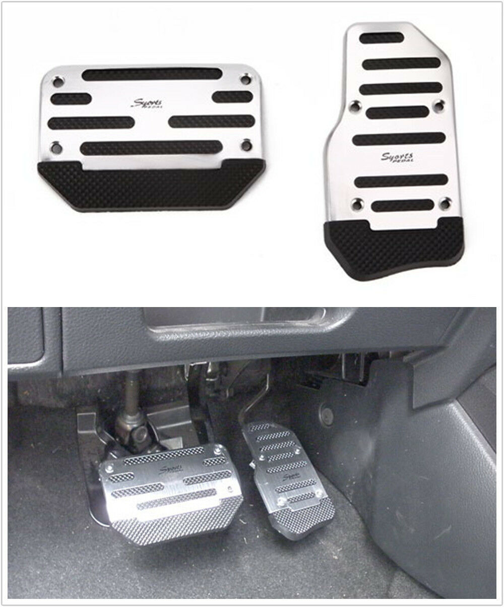 Automatic Car Aluminium Non-Slip Accelerator Brake Treadle Foot Pedal Cover Pad