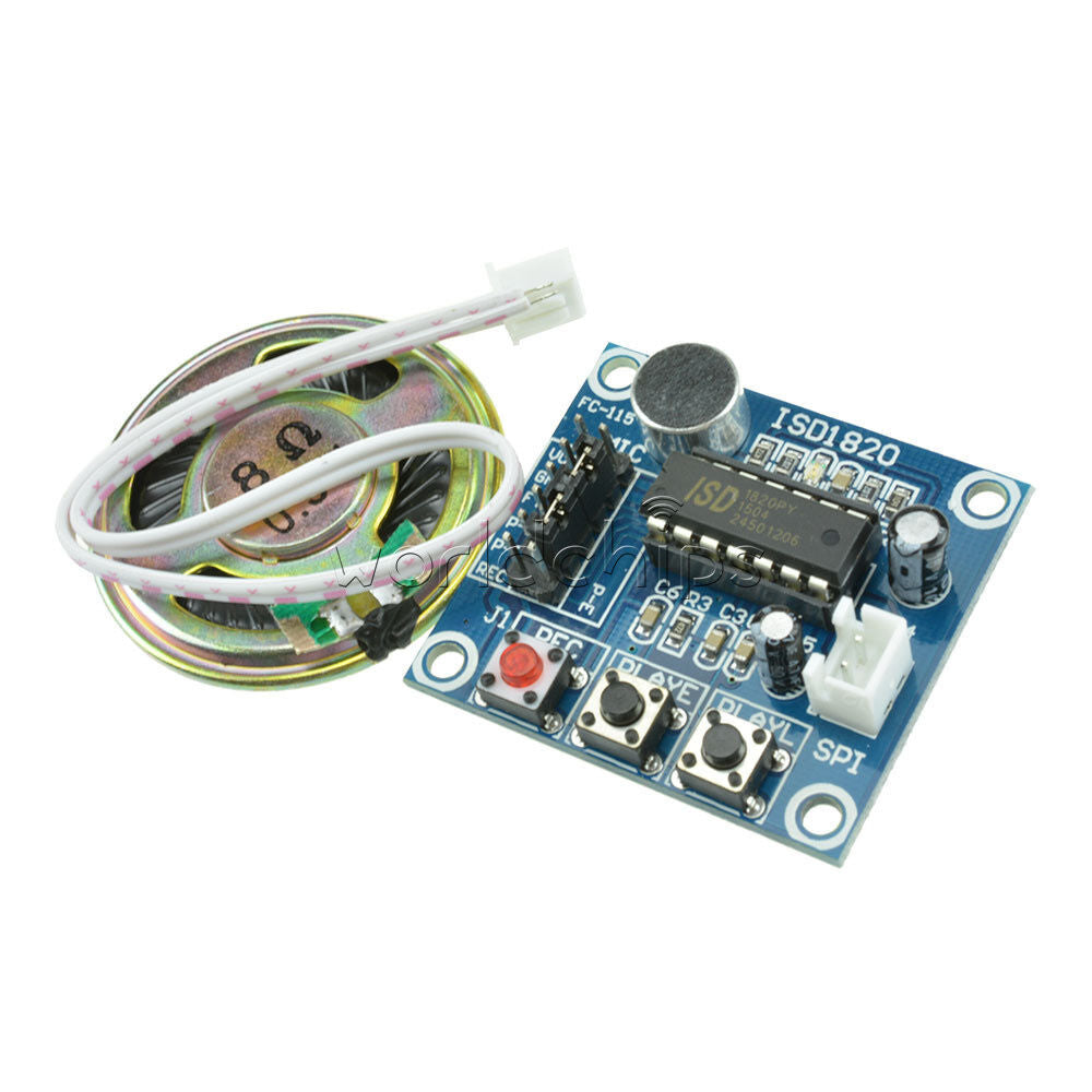 Voice ISD1820 Recording Recorder Module With Mic Sound Audio+Loudspeaker