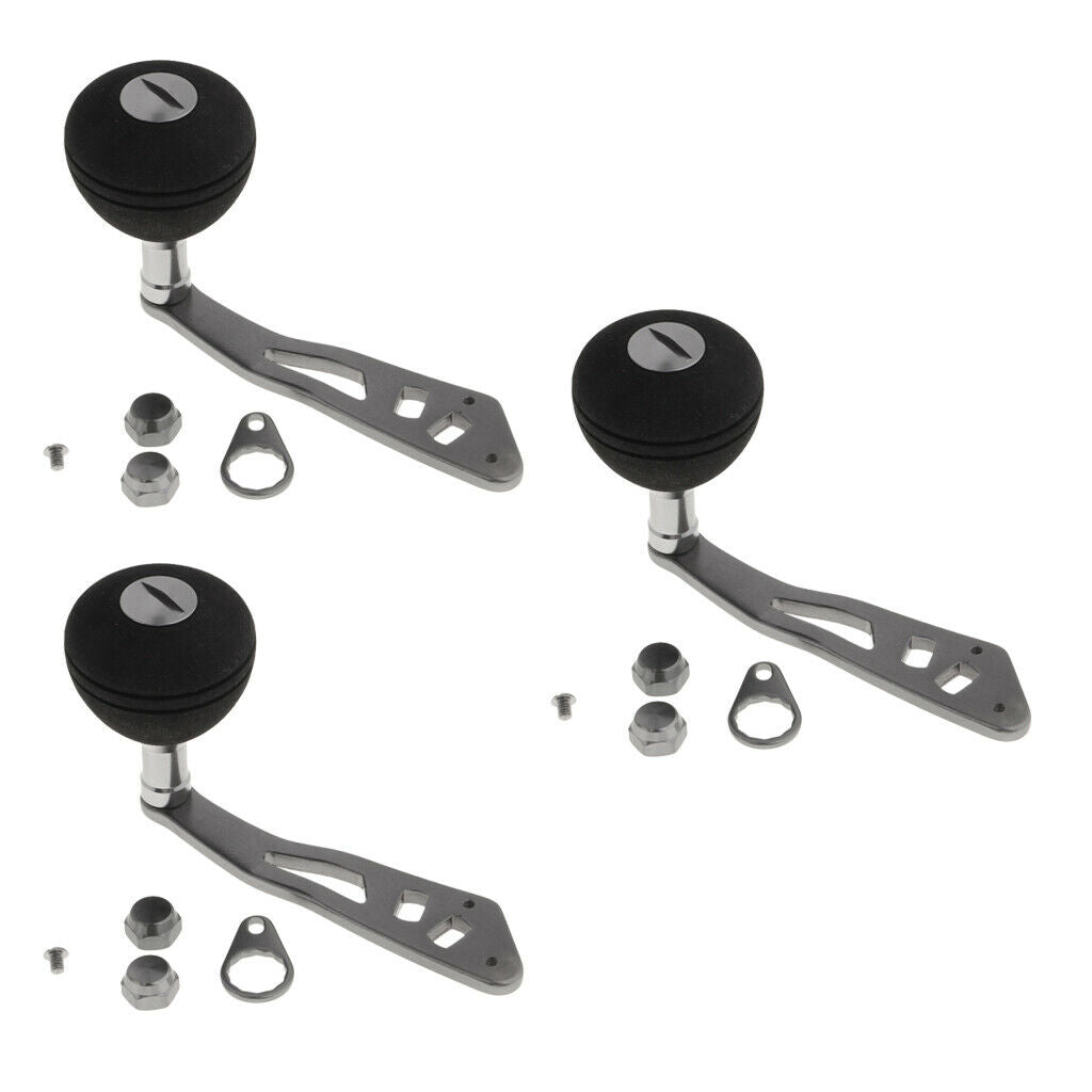 3pcs Universal Fishing Reel Handle Left / Right Hand for Baitcasting Reels